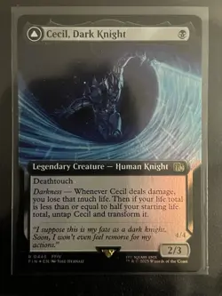 Cecil, Dark Knight (Extended Art) Final Fantasy Foil, Pack Fresh - Image 1