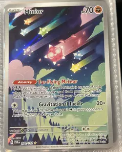 Pokemon TCG Minior Card 201/182 Paradox Rift Holo Illustration Rare - Image 1