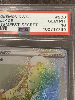 Pokemon PSA 10 GEM MINT Wallace 208/195 Silver Tempest Secret Rare - Image 3