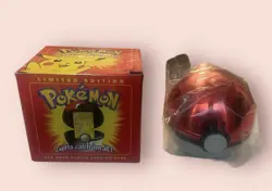 Pokemon Pikachu 23k Gold Plated Trading Card & Pokeball Burger King Sealed - Image 2