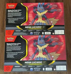 Lot of 2 - Pokemon TCG Mega Lucario ex Premium Figure Collection Box - Sealed - Image 2