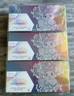 LOT (3) Prismatic Evolutions SPC + Cases Special Premium Collection Box Pokemon - Image 1