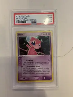 Pokemon 2006 Mew #040 Holo BSP Black Star Promos PSA 7 - Image 1