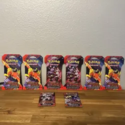POKEMON TCG: Scarlet & Violet Destined Rivals Booster Packs (8) SEALED-BRAND NEW - Image 2