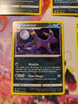 2021 Pokemon SWSH Black Star Promo Evolving Skies Blister Umbreon #129 5 pack - Image 5