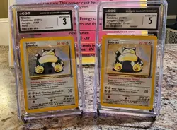 Snorlax Bundle CGC Pokemon 1999 Jungle 11/64 27/64 Holo Highlighter Error Slab - Image 1
