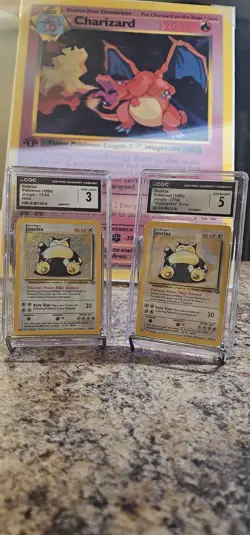 Snorlax Bundle CGC Pokemon 1999 Jungle 11/64 27/64 Holo Highlighter Error Slab - Image 2