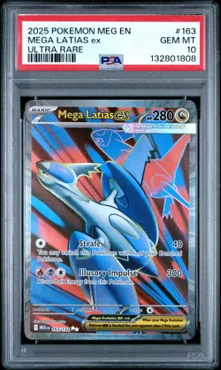 2025 POKEMON MEG EN-MEGA EVOLUTION ULTRA RARE #163 MEGA LATIAS EX PSA 10 - Image 1