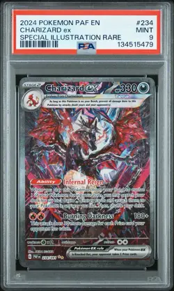 Pokemon Paldean Fates Charizard ex Special Illustration Rare #234/091 PSA 9 - Image 1
