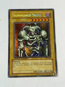 Yugioh Summoned Skull BPT-002 Secret Rare Promo Reverse Foil Error HP - Image 1
