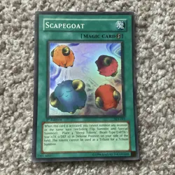 YuGiOh! Scapegoat - Super Rare - SDJ-041 1st Edition NM - Image 1