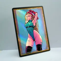 CAMMY WHITE Waifu Anime Card LIMITED 1/1 Custom TCG Holo T12498 - Image 2