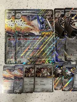Pokemon Jumbo EX Card Lot - 8 Oversized Cards - Archaludon, Reshiram, Melmetal - Image 2