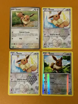 Eevee RC14/RC25 Radiant Collection Pokemon Card Uncommon Holo Near Mint NM LOT - Image 1