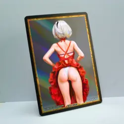 2B Waifu Anime Card LIMITED 1/1 Custom TCG Holo Goddess Story ACG T12480 - Image 2