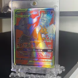 Pokemon TCG Reshiram Charizard GX Full Art Card 194/214 Unbroken Bonds - Image 4
