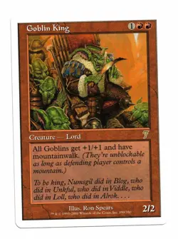 Magic the Gathering MTG Card: Goblin King Seventh Edition 190/350 Rare! EX - Image 1