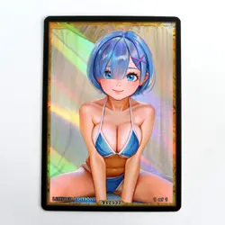 REM Waifu Anime Card LIMITED 1/1 Custom TCG Holo Goddess Story ACG T12532 - Image 1
