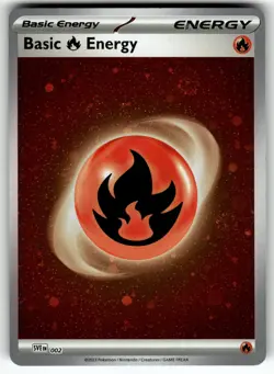 Basic Fire Energy - (Cosmos Holo) 002 Prize Pack Series Cards NM Pokemon Card T - Image 1