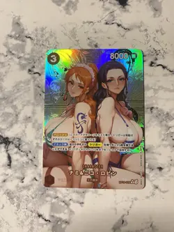 Goddess story One Piece Waifu Manga Bikini Card Nami & Robin Nico Alt Art F - Image 1