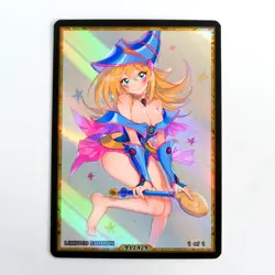 DARK MAGICIAN GIRL Waifu Anime Card LIMITED 1/1 Custom TCG Holo T12429 - Image 1