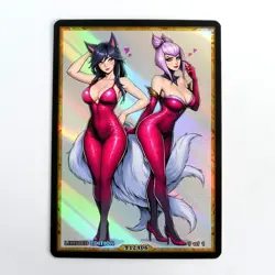 AHRI Waifu Anime Card LIMITED 1/1 Custom TCG Holo Goddess Story ACG T12406 - Image 1