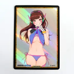 D.VA Waifu Anime Card LIMITED 1/1 Custom TCG Holo Goddess Story ACG T12426 - Image 1