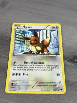 Eevee 90/116 Common Plasma Freeze Non Holo Pokemon Card - Image 1