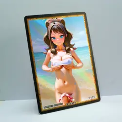 HILDA Waifu Anime Card LIMITED 1/1 Custom TCG Holo Goddess Story ACG T12510 - Image 2
