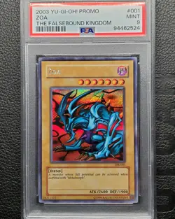 Yugioh Zoa The Falsebound Kingdom Promotional Card PSA 9 TFK-001 Secret Rare - Image 1
