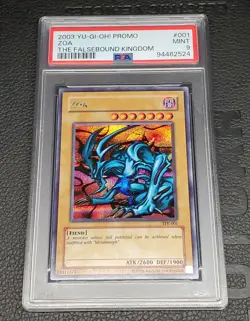 Yugioh Zoa The Falsebound Kingdom Promotional Card PSA 9 TFK-001 Secret Rare - Image 5