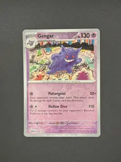 Gengar Reverse Holo NM 094/165 Scarlet & Violet 151 Pokemon Card - Image 3