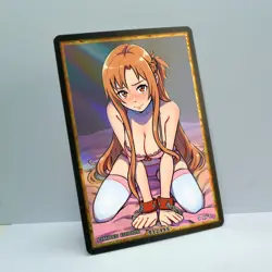 ASUNA Waifu Anime Card LIMITED 1/1 Custom TCG Holo Goddess Story ACG T12495 - Image 2