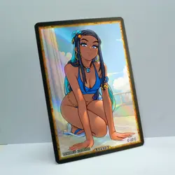 NESSA Waifu Anime Card LIMITED 1/1 Custom TCG Holo Goddess Story ACG T12527 - Image 2