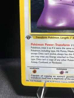 Pokemon TCG Ditto 1st Edition Rare Holo Card #3/62 Fossil #3 - Image 5