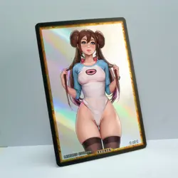 ROSA Waifu Anime Card LIMITED 1/1 Custom TCG Holo Goddess Story ACG T12476 - Image 2