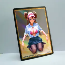 ROSA Waifu Anime Card LIMITED 1/1 Custom TCG Holo Goddess Story ACG T12533 - Image 2