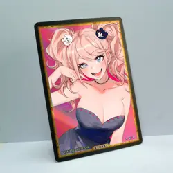 ENOSHIMA JUNKO Waifu Anime Card LIMITED 1/1 Custom TCG Holo T12431 - Image 2
