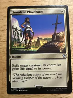 Swords to Plowshares NM Commander: Final Fantasy 0256 MTG Regular - Image 1