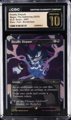 2025 MAGIC: THE GATHERING - SLD: SONIC #2091 DEADLY DISPUTE CGC 10 PERFECT - Image 1