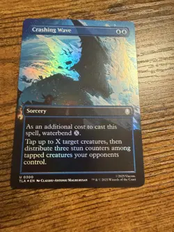 MTG Magic The Gathering Avatar FOIL Crashing Wave Borderless - Image 1