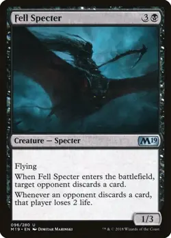 Fell Specter - Core Set 2019 (M19) - Magic The Gathering - MTG - Image 1