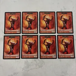 Magic the Gathering MTG Goblin Token Scars Of Mirrodin Set Of 8 - Image 1