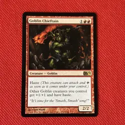 MTG “Goblin Chieftain” Magic 2012 Reg Rare #138 NM/MT Unplayed *Ships Free* - Image 1