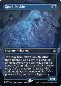Spark Double (Anime Borderless) Ravnica Remastered - Magic MTG NM - Image 1