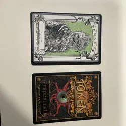 Autographed Signed, RK post token Magic The Gathering MTG Beast 3/3 - Image 1