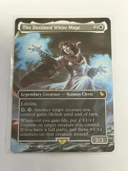 The Destined White Mage Borderless Final Fantasy Commander 444 - Image 1