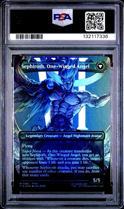 2025 MTG Final Fantasy SEPHIROTH * Character Borderless Foil #0382 * PSA 10 - Image 2