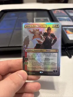 Minsc & Boo, Timeless Heroes Borderless Foil NM Commander Legends Baldur's Gate - Image 2