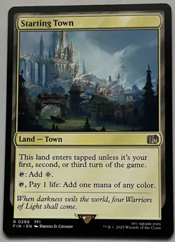 MTG Final Fantasy Starting Town Land RARE REGULAR #0289 - Image 1